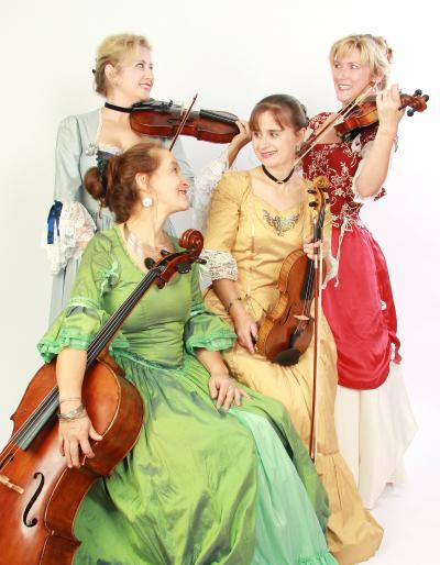 Damen Streichquartett Rokoko Barock Kleider Damen Streichquartett Rokoko Barock Kleider